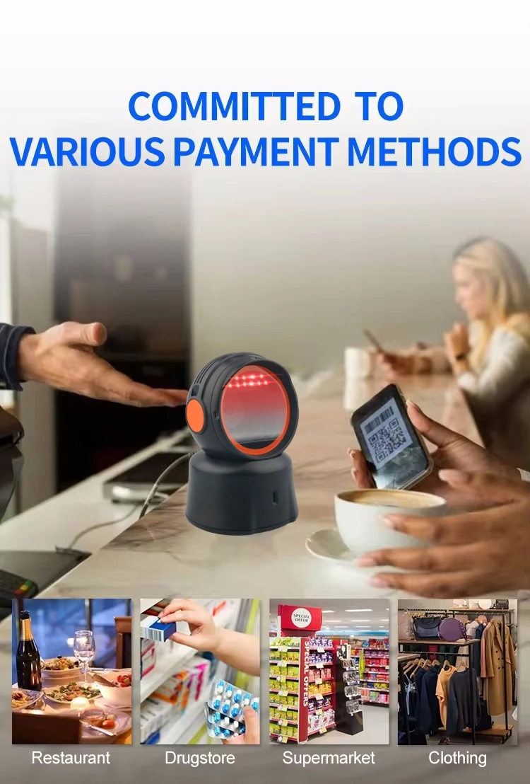 PF1601 High Speed Desktop Barcode Scanner — product view 4