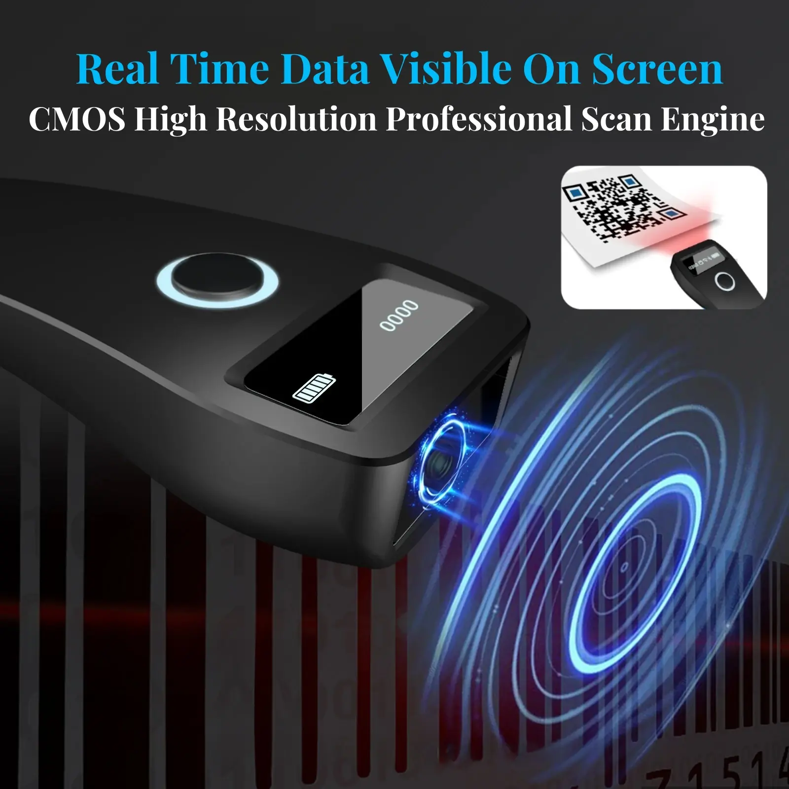 BS701 Pocket Scanner With Data Screen — product view 2