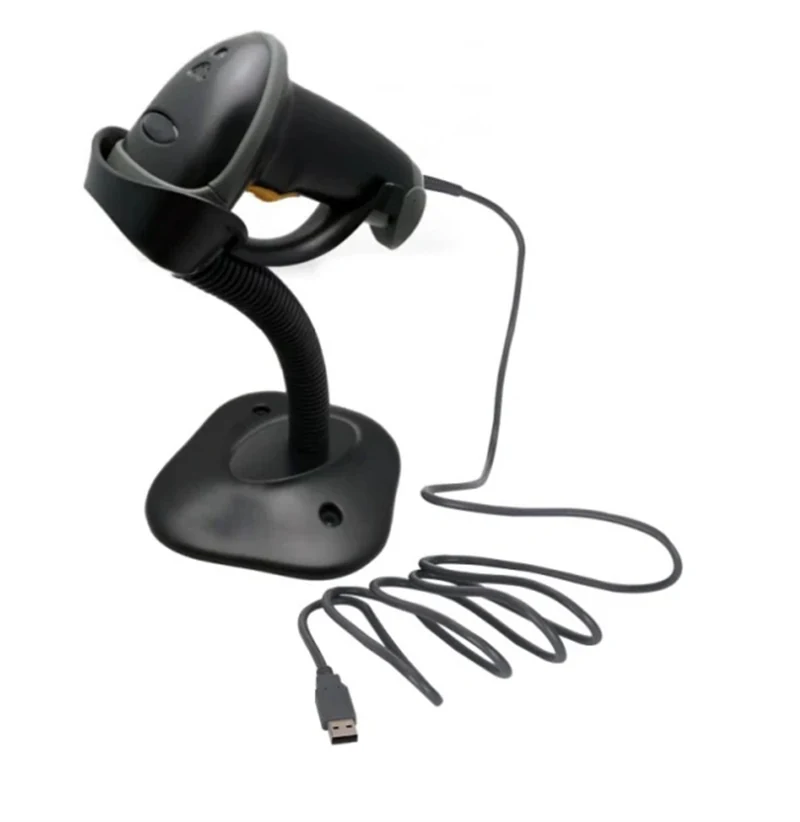 SG1202 Wired 2D CMOS Barcode Scanner held in the hand