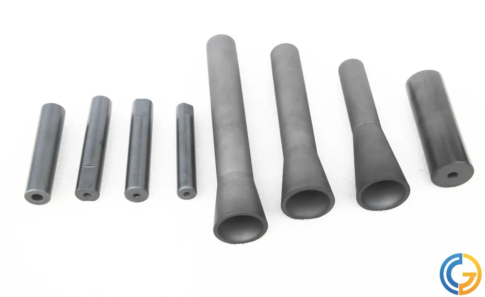 Sintered silicon carbide nozzle range