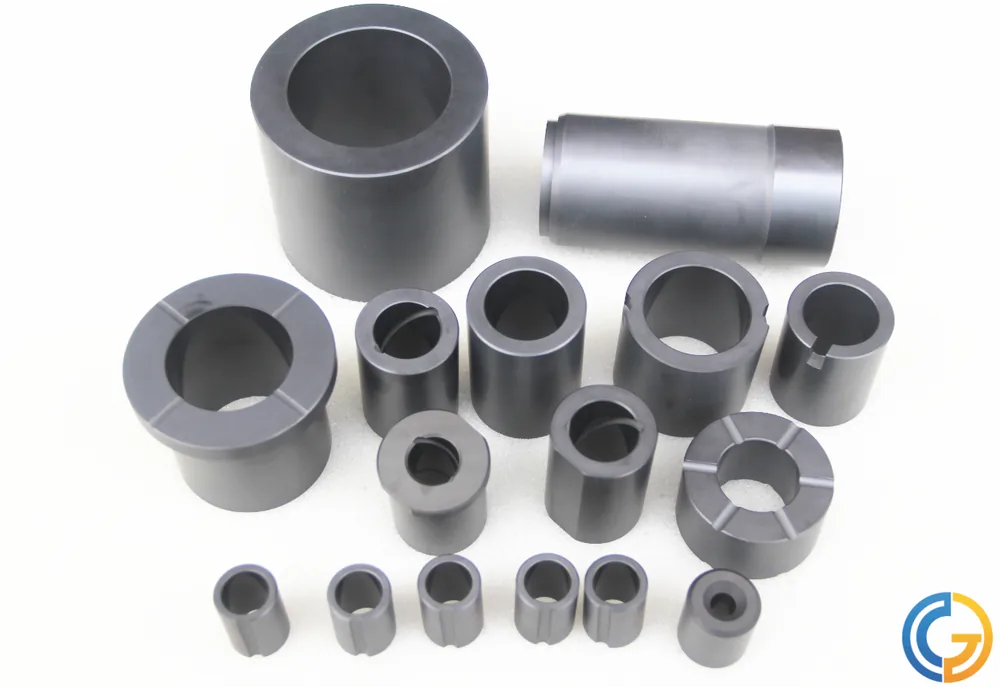 Silicon carbide axle sleeves and bushes