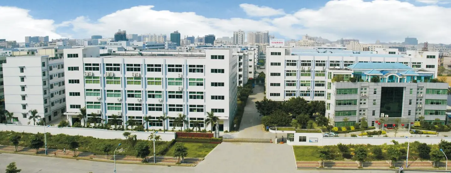 Aerial view of the factory campus in Shenzhen where Golden Berry handsets are built