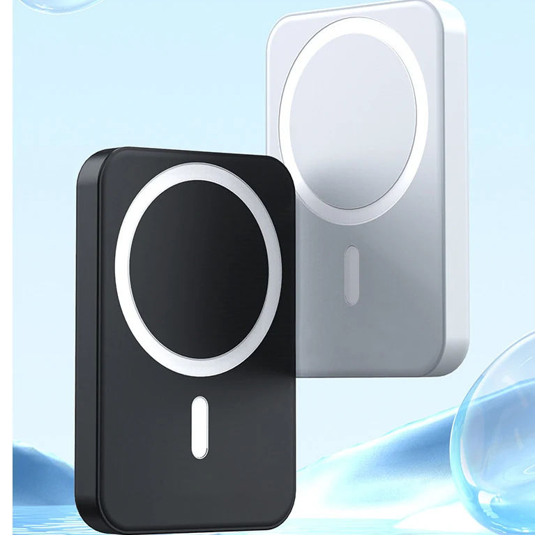MagSafe-compatible magnetic wireless charging pad viewed from above