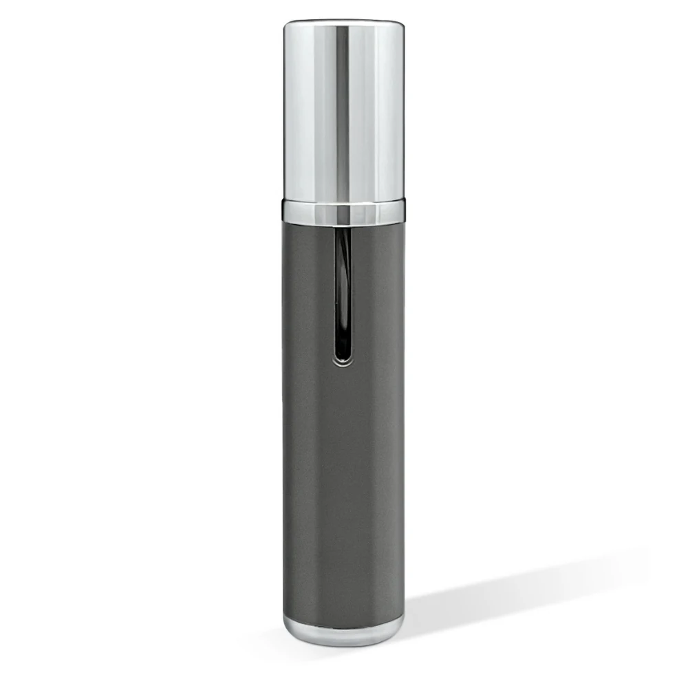 GOOD H-AIR Series 5ml beside its metal funnel and dispenser pump