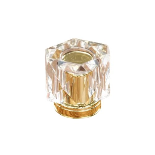 Faceted Crystal Acrylic Perfume Cap photographed against a white background