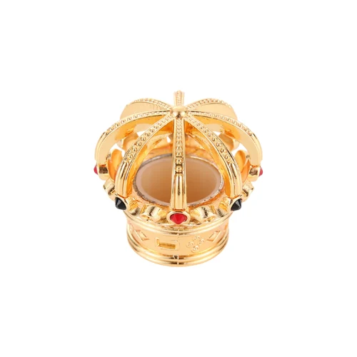 Crown Perfume Cap with Jewel Accents photographed against a white background