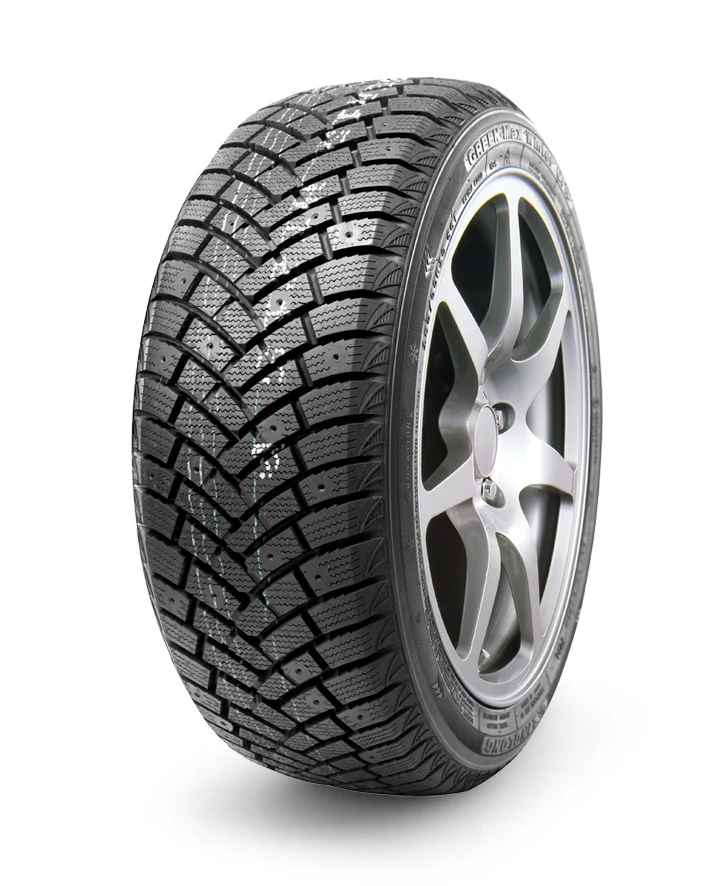GREEN-Max Winter Grip studdable snow tyre with directional tread pattern and reinforced tread blocks