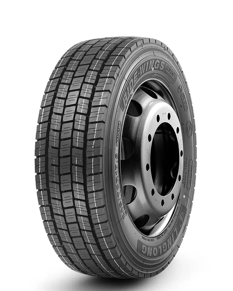KLD200-Regional radial drive axle truck tyre with block tread pattern and standard sidewall construction