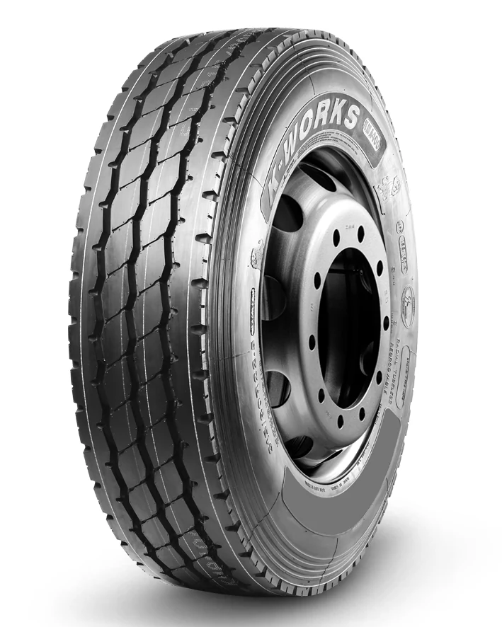 KMA400-New radial truck tyre with block tread pattern and reinforced sidewall