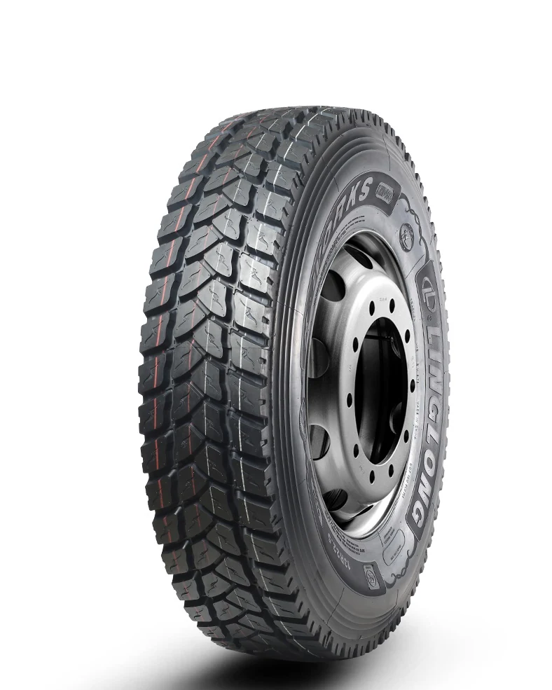 KMD403-New radial drive axle truck tyre with block tread pattern and reinforced sidewall