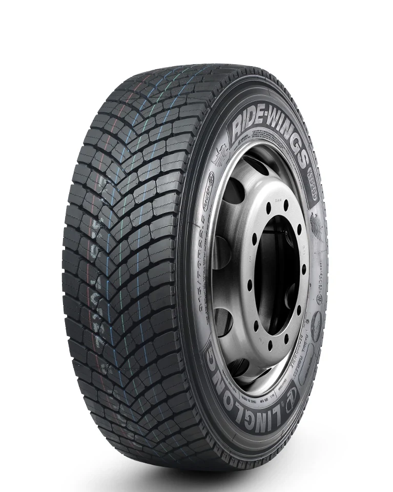 KTD200-New radial drive-axle truck tyre with shoulder block pattern and M+S and 3PMSF markings
