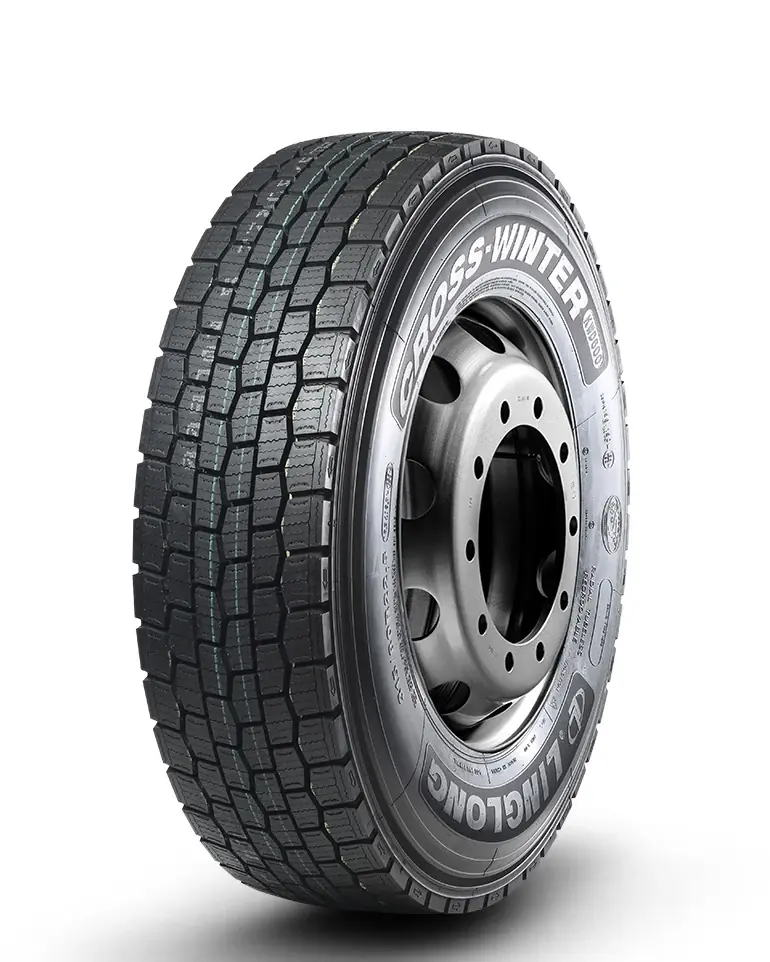 KWD600-New radial truck tyre with rib tread pattern and M+S and 3PMSF markings on the sidewall