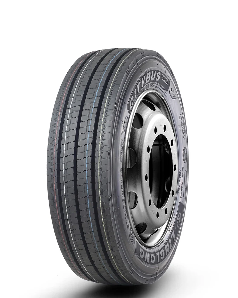 LAU609 radial bus tyre for urban all positions with block tread pattern and reinforced sidewall