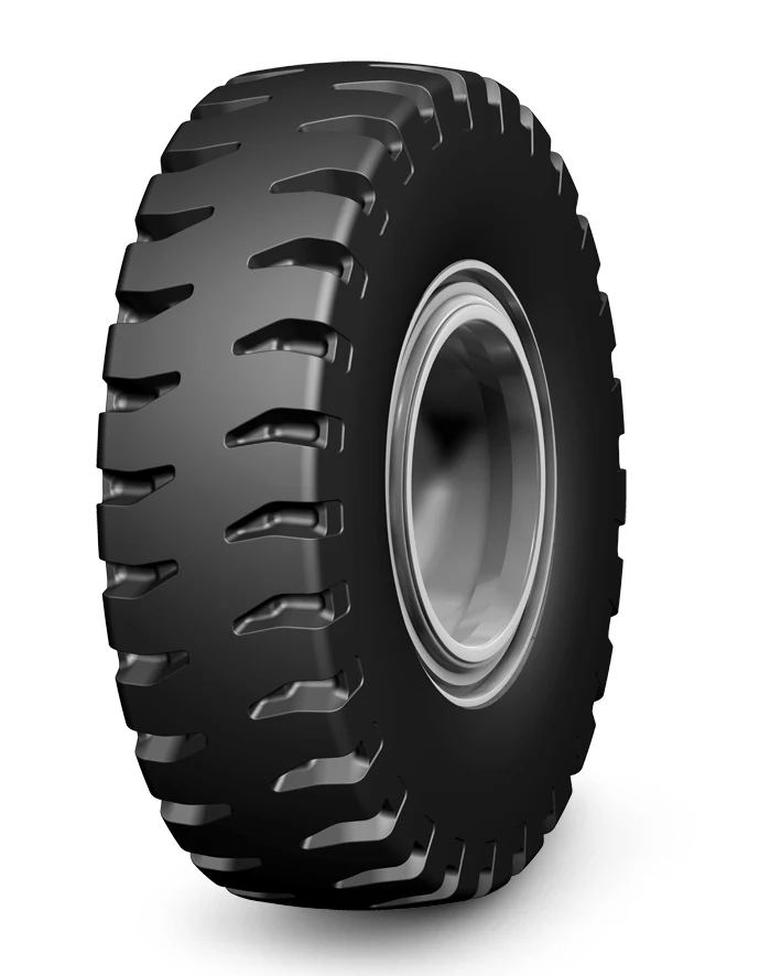 LB03SD(L-5) radial OTR loader tyre with wide aggressive tread pattern and reinforced shoulder protection band