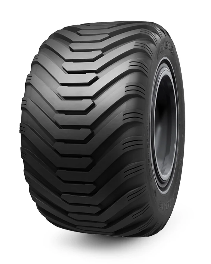 LBI301-Bias Agricultural tyre with deep tread pattern and bias construction, mounted on AG20.00 rim