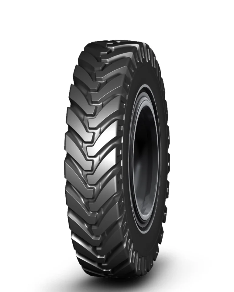 LBR401 bias agricultural tyre with deep tread pattern and self-cleaning grooves, mounted on a 6.50H rim