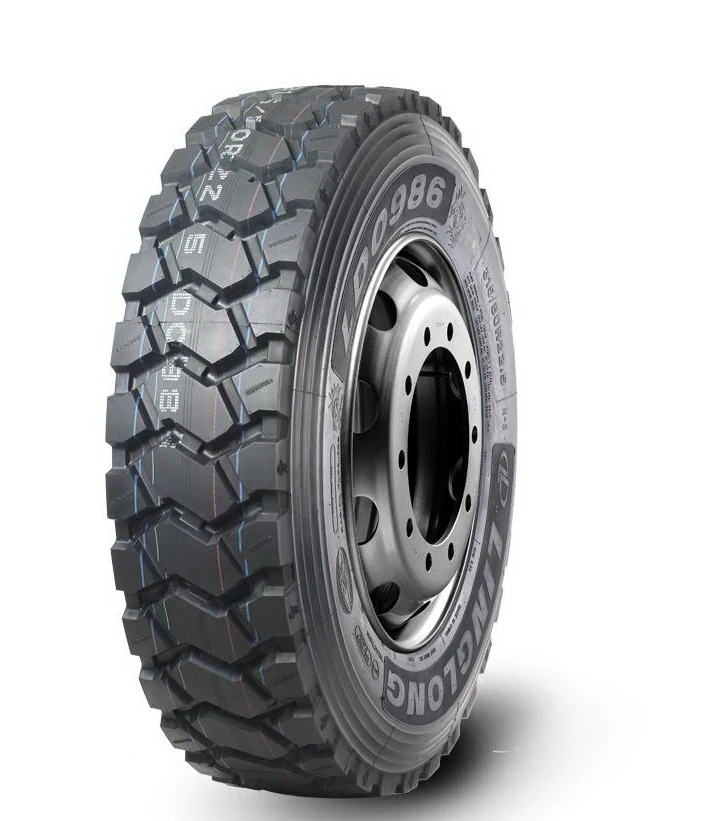 LDO986 radial off road drive truck tyre with block tread pattern and deep tread depth