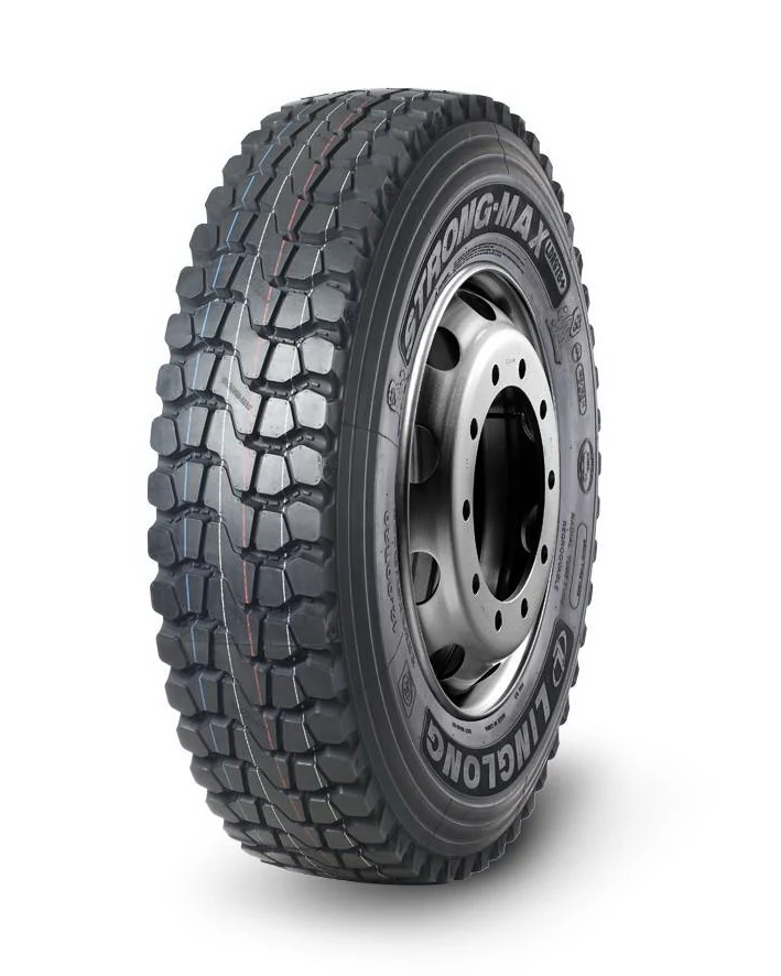 LDR978 radial drive-axle truck tyre with block tread pattern and reinforced tread compound