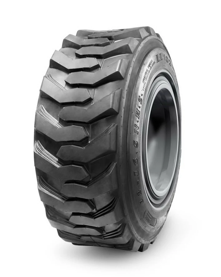 LL102 industrial tyre in 10-16.5NHS size with tread pattern designed for wear and crack resistance