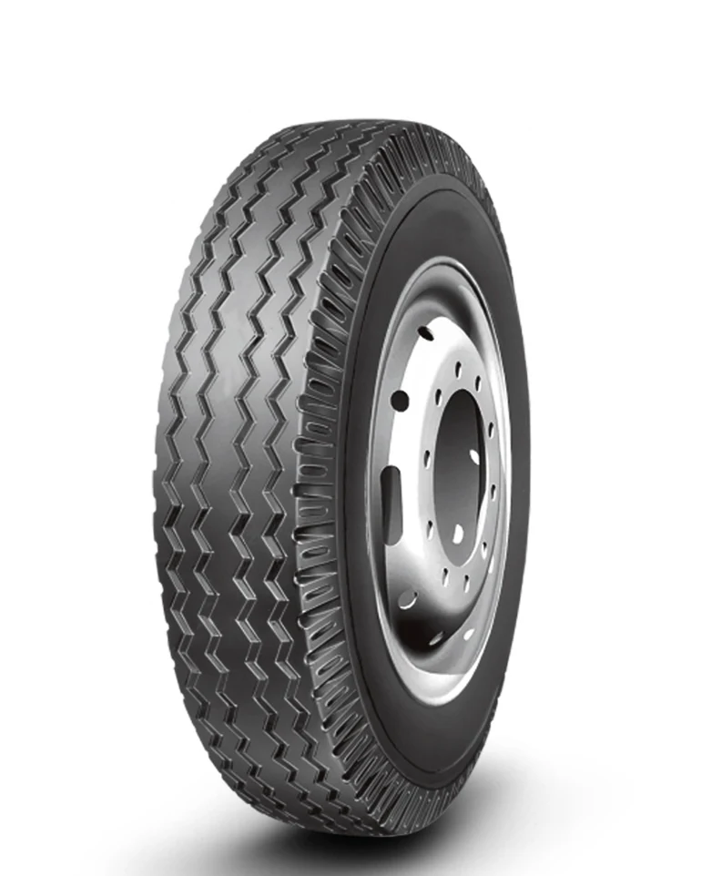 LL47 bias truck and bus tyre with block tread pattern and reinforced sidewall