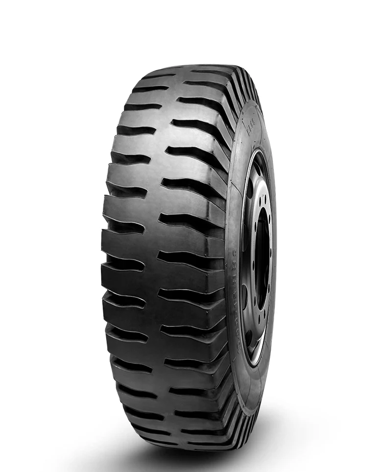 LL65 industrial tyre in 10.00-15NHS size with block tread pattern and 14 ply rating, mounted on a 7.5 inch rim