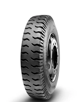 LL8 bias truck and bus tyre with block tread pattern and reinforced sidewall