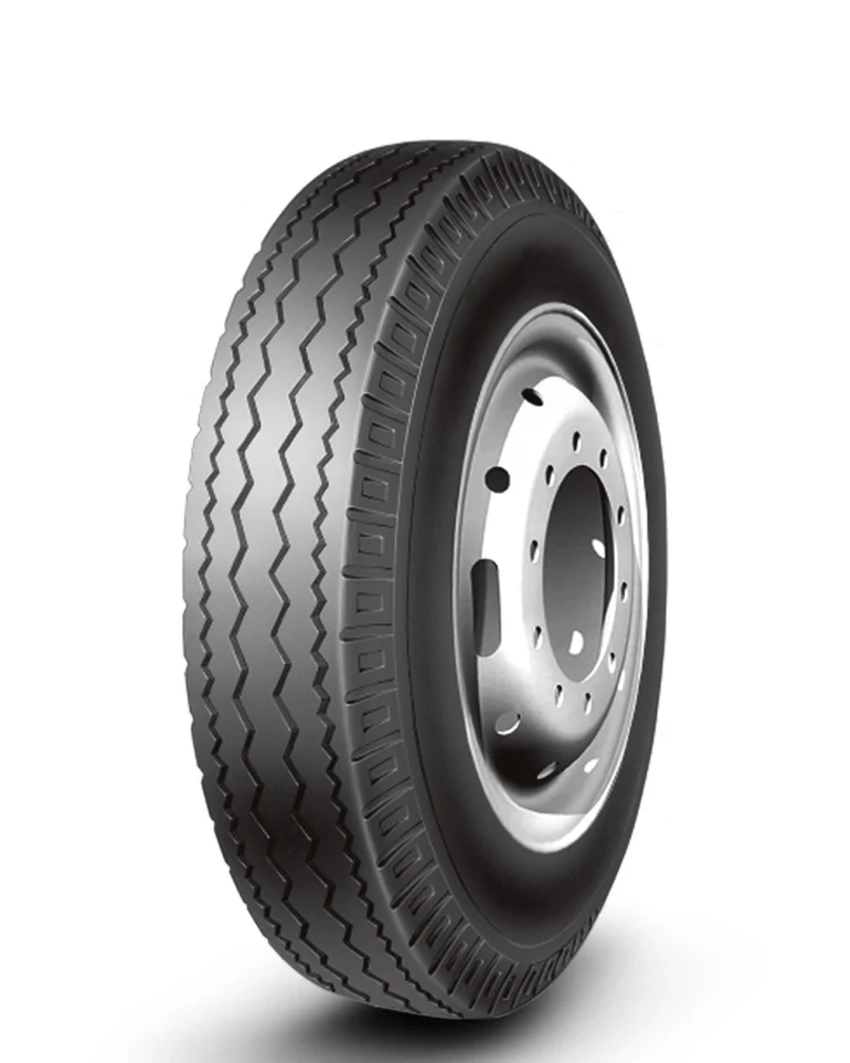 LL9 bias light truck tyre with tread pattern designed for low noise and low rolling resistance