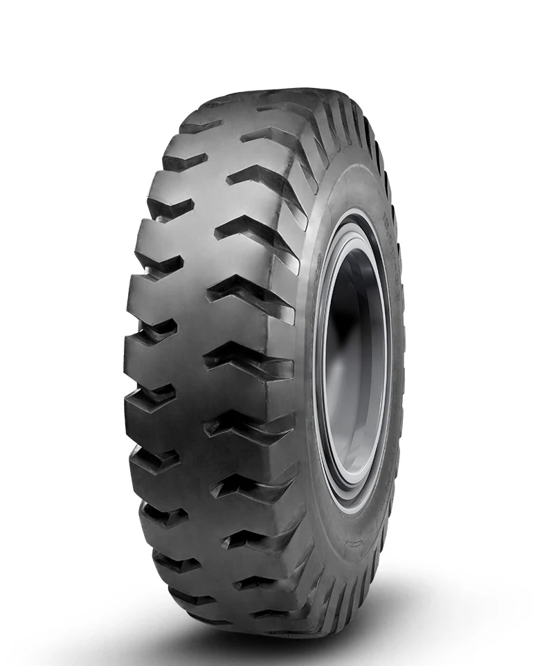 LL90(E-4) bias OTR tyre for dump truck with deep tread pattern and self-cleaning grooves