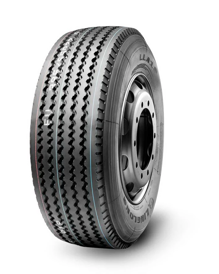 LLA18 radial trailer-axle truck tyre in 385/65R22.5 size with 16.5 mm tread depth and 11.75 inch standard rim