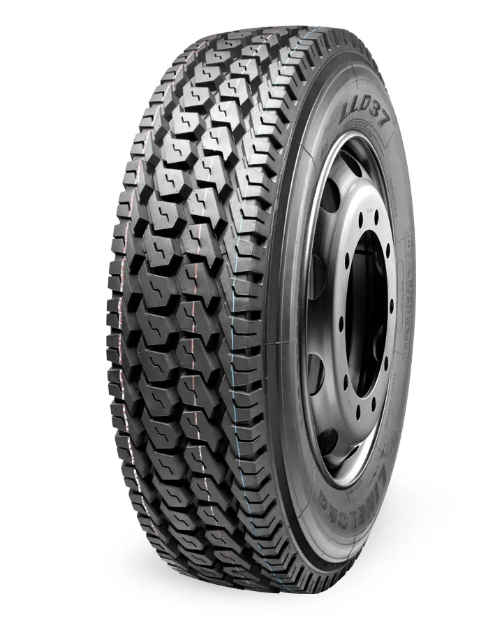 LLD37-Regional radial trailer axle truck tyre with block tread pattern and 265/70R19.5 size marking