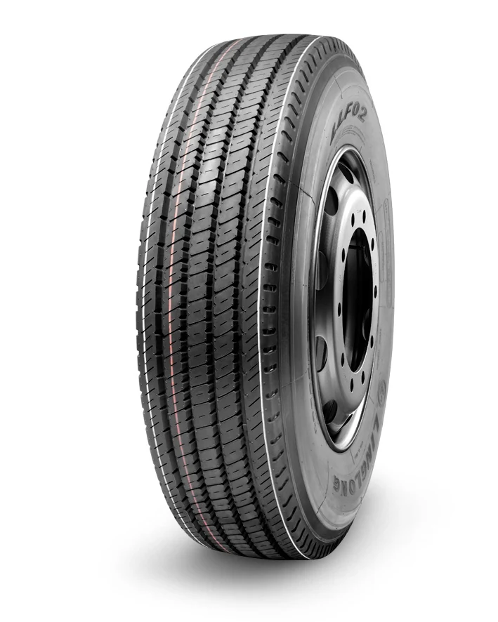 LLF02-Regional radial truck tyre for steer and trailer axle with block tread pattern and reinforced sidewall