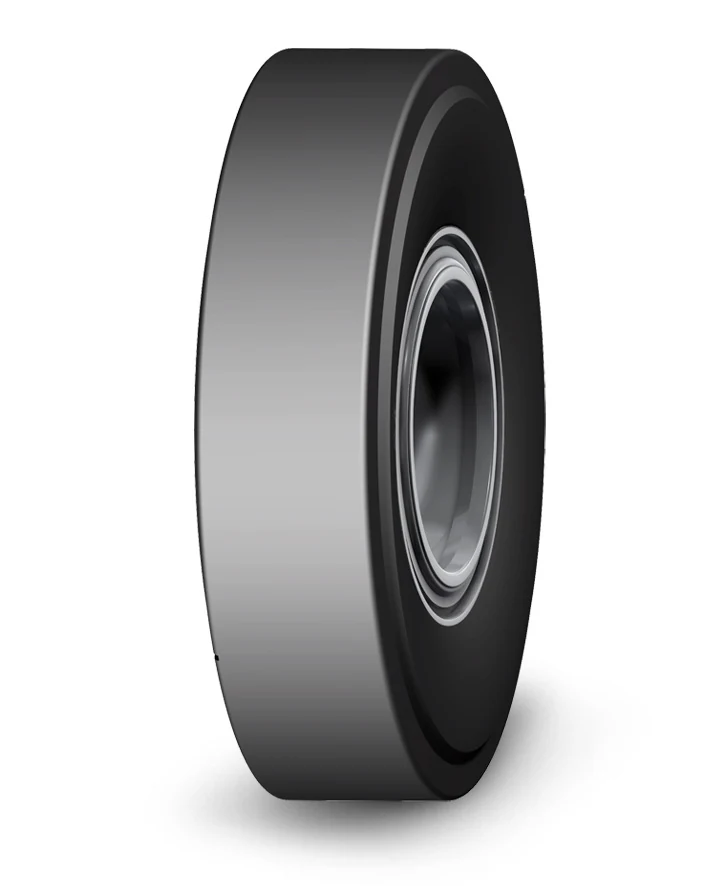 LSM402 bias OTR tyre for underground work with wide tread arc, deep pattern, and reinforced sidewall