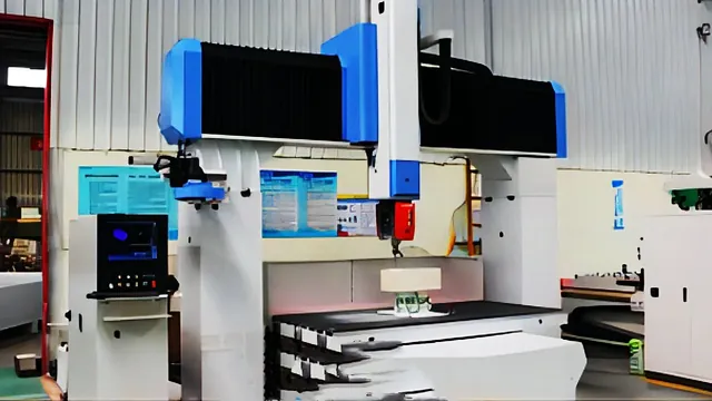 Large gantry-style CNC machining centre on a factory floor