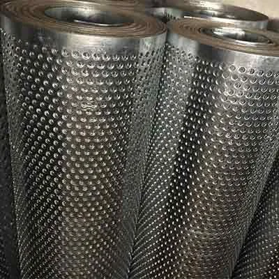 Perforated screen produced by Wodong Wire Mesh Products in Anping China