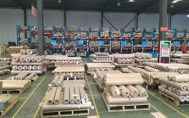 Woven wire mesh and dutch wire mesh rolls held in stock