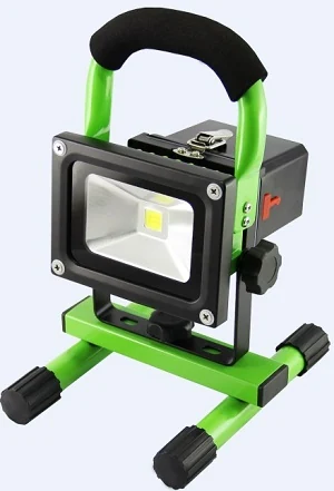 10W Rechargeable LED Flood Light With Replaceable Battery - detail view