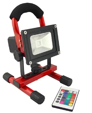 10W RGB Rechargeable LED Flood Light from C&R Group