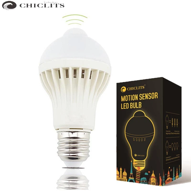 LED PIR Motion Sensor Bulb - packaging