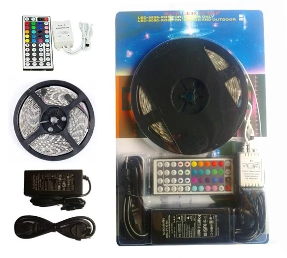 Blister Packed RGB LED Strip Light Kit from C&R Group