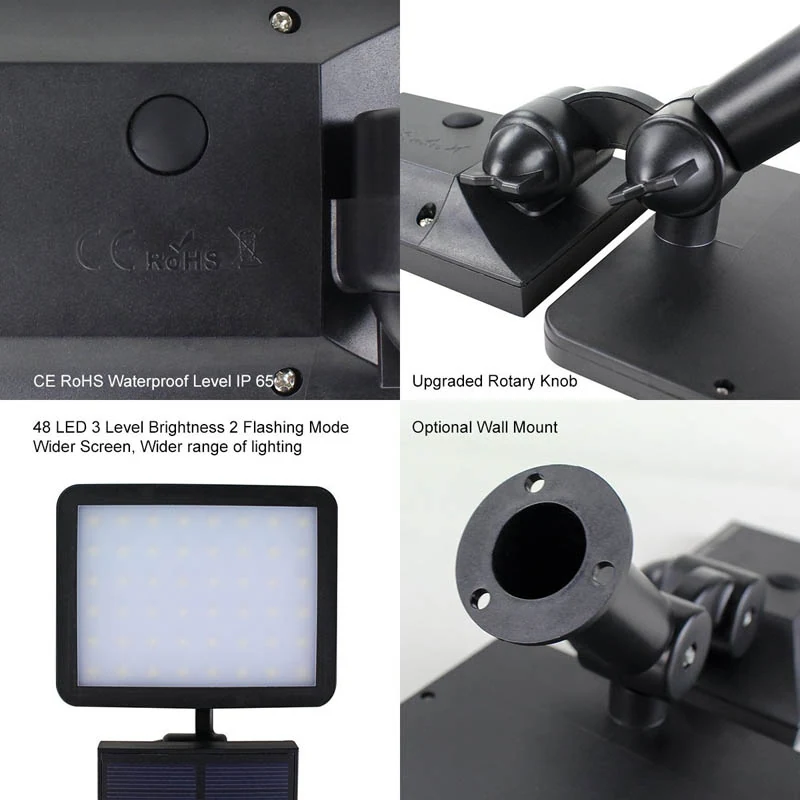 Waterproof Solar Garden Lamp - installation detail