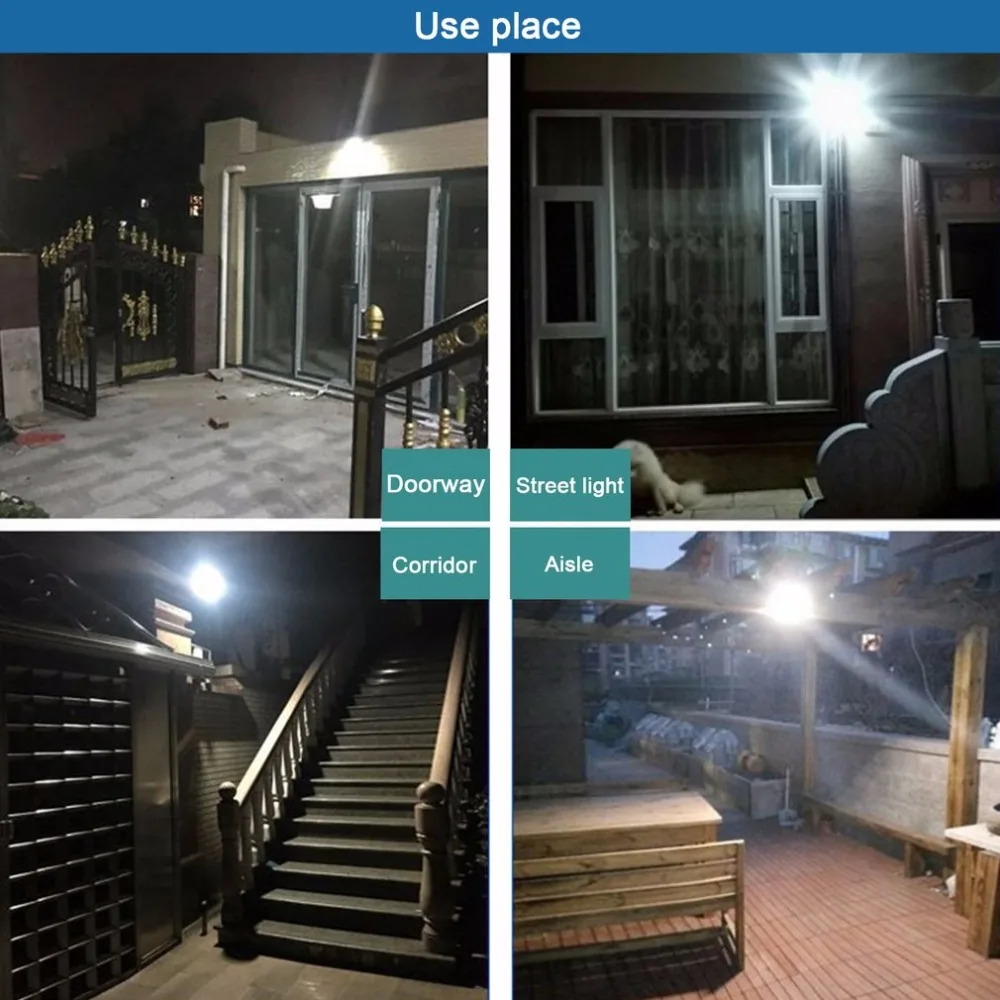 150 LED Solar Motion Sensor Wall Light - packaging