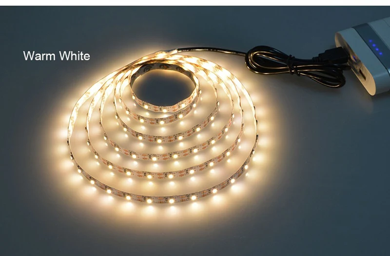 SMD3528 USB LED Strip Light Kit - installation detail