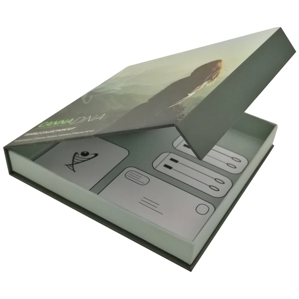 Rigid gift box with printed lid assembled on a Guorun forming machine