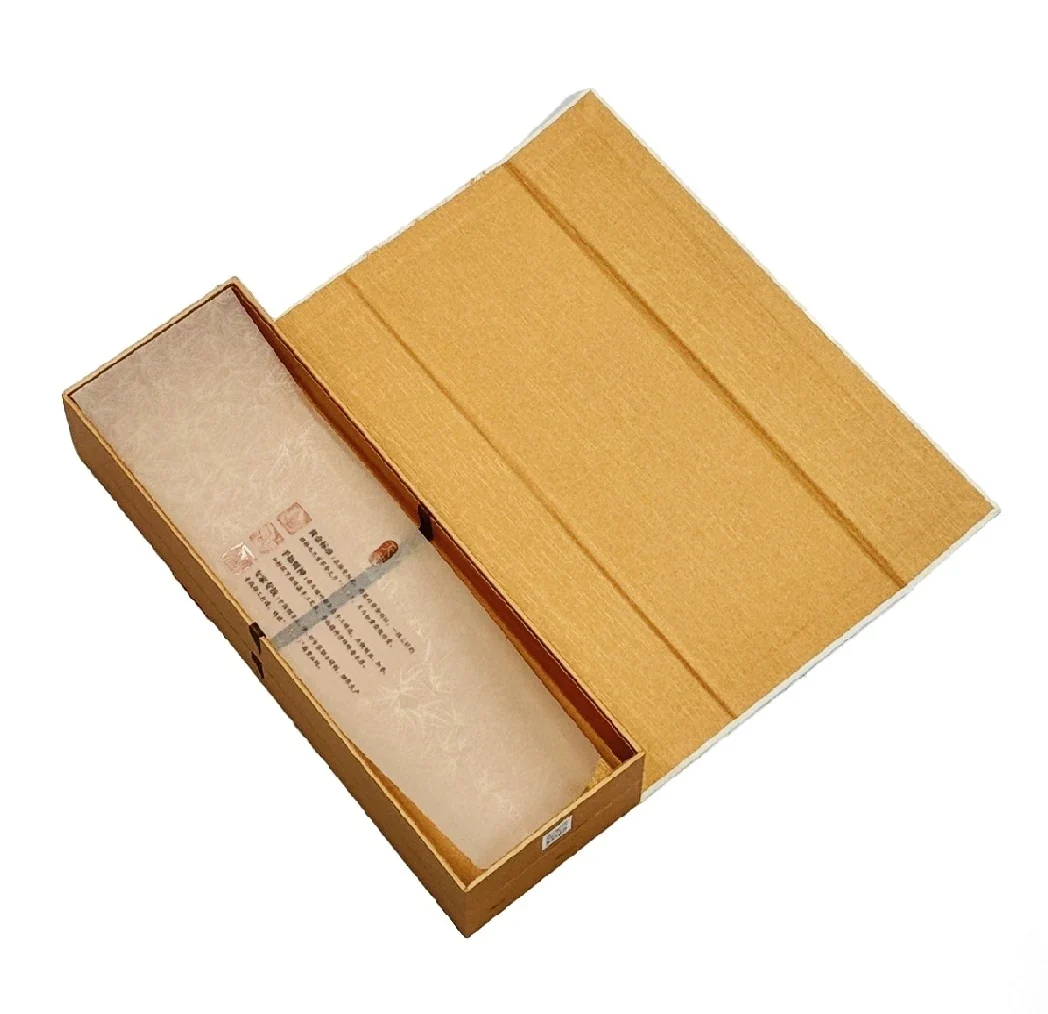 Kraft board book shaped box with magnetic closure
