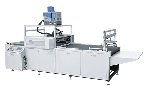 GR-1000B semi-automatic dual station rigid box assembly and forming machine