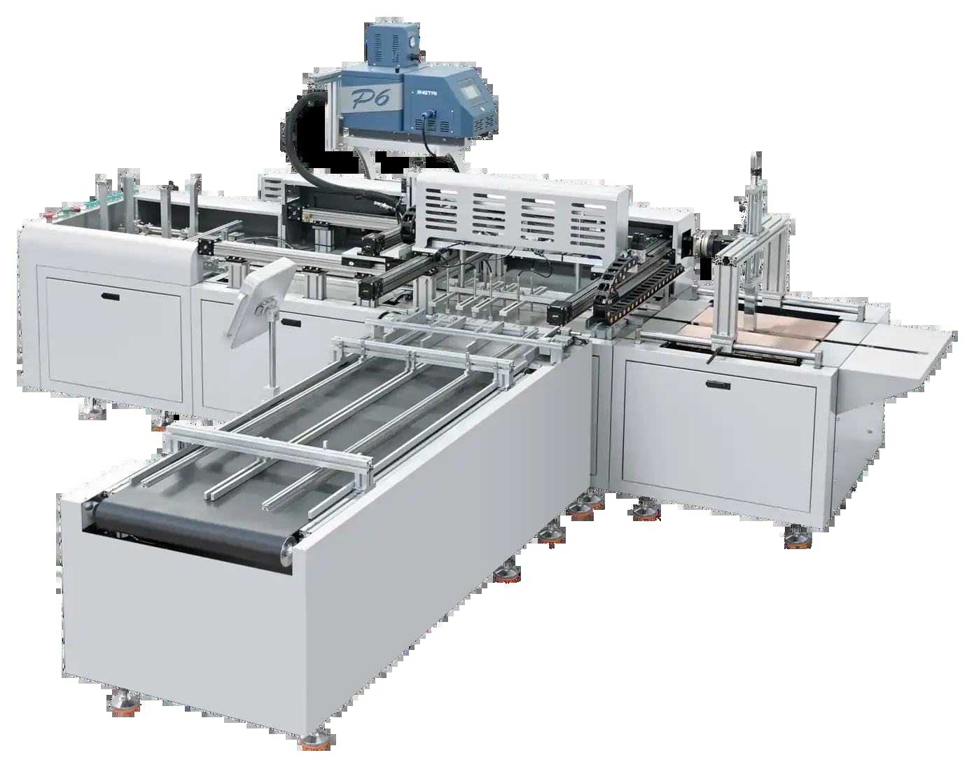 GR-580/720ZA cosmetic box assembly machine with suspended shell positioning