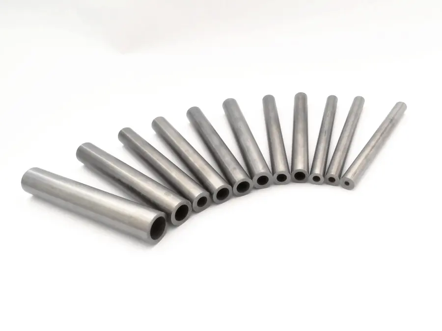 A graduated set of carbide choke bean liners