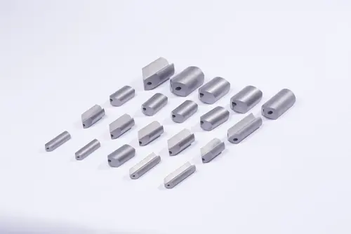 Carbide gun drill blanks showing the flute and coolant hole