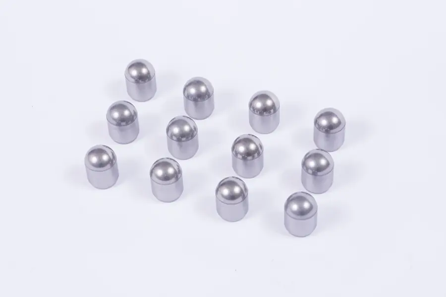 Domed and semi-ballistic drill bit inserts