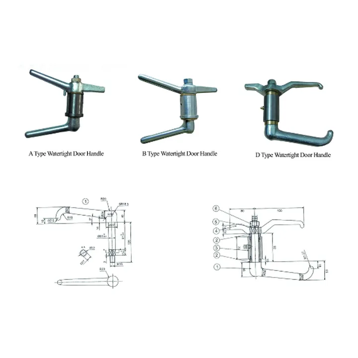 Marine Watertight Door Handles Dog Assemblies supplied by GY Marine for marine store group 49 Hardware